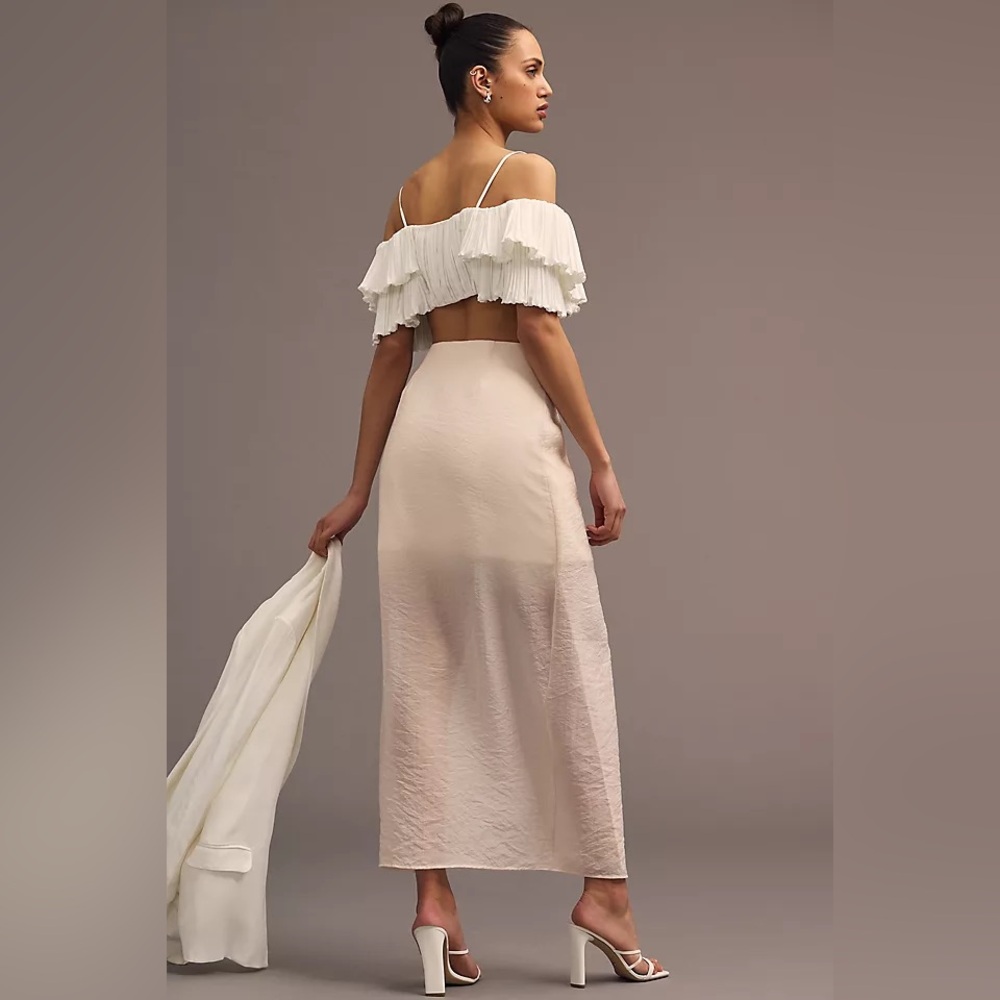 NWT Anthropology Sunday in Brooklyn Sheer Wrap Skirt